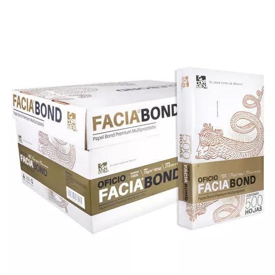 Caja Papel Bond Facia Oficio